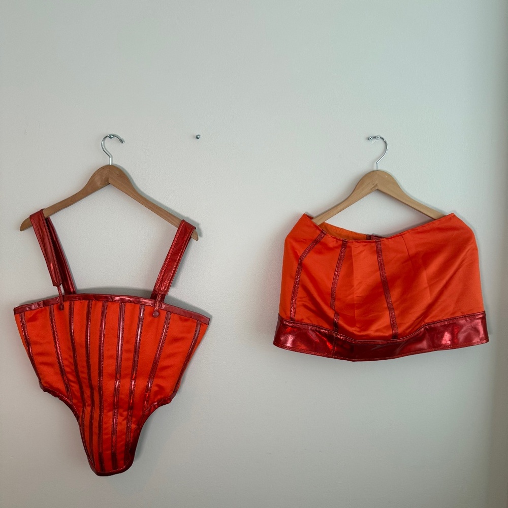 Orange Skirt + Top